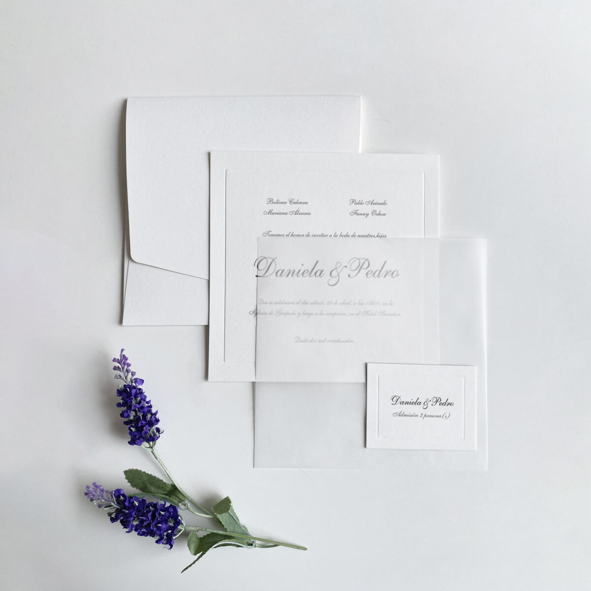 Invitación Clásica Alejandra Premium