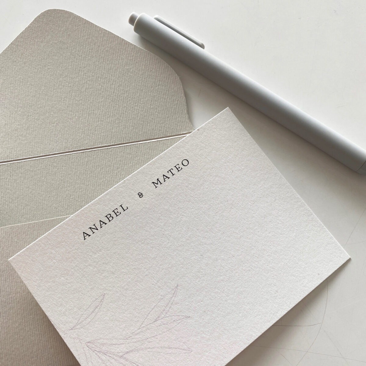 Notas de Agradecimiento "Bloom Champagne"