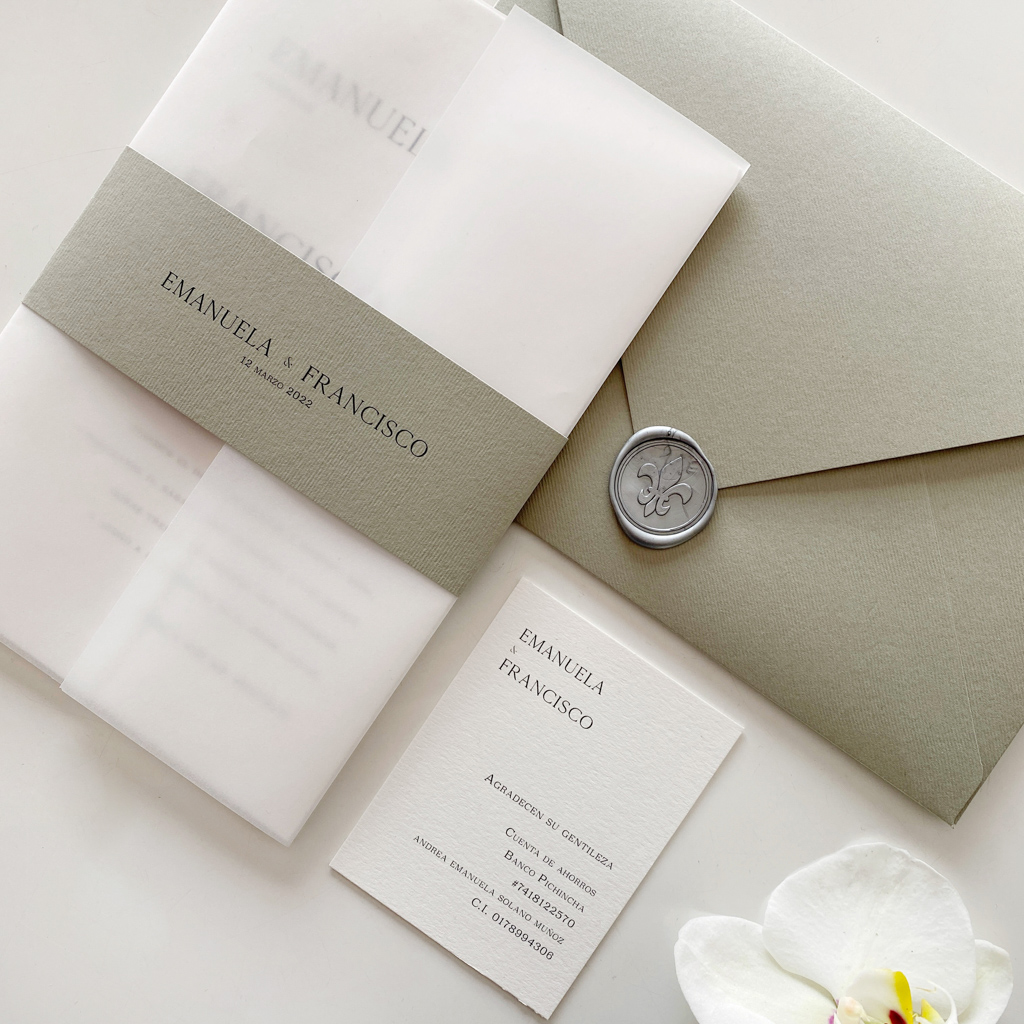 Invitación Bloom Sage Green