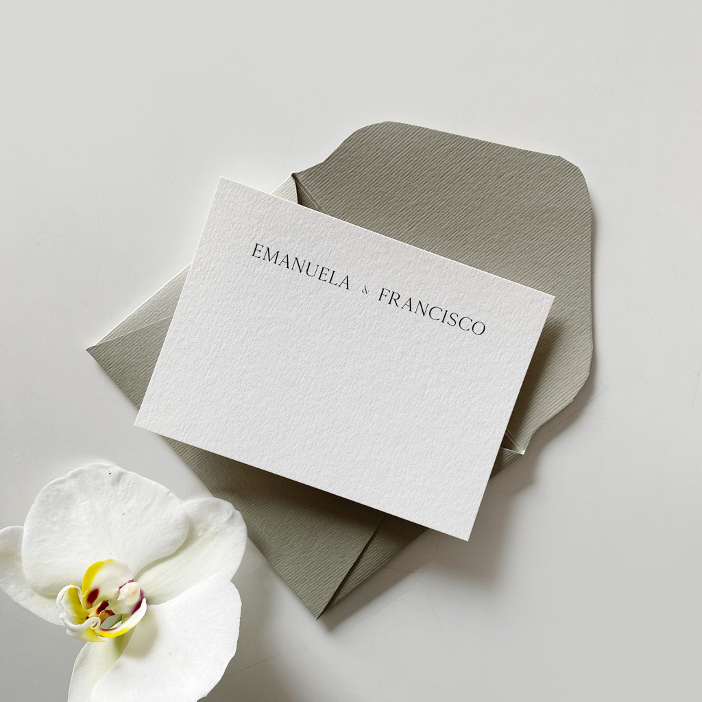 Notas de Agradecimiento "Bloom Sage Green"