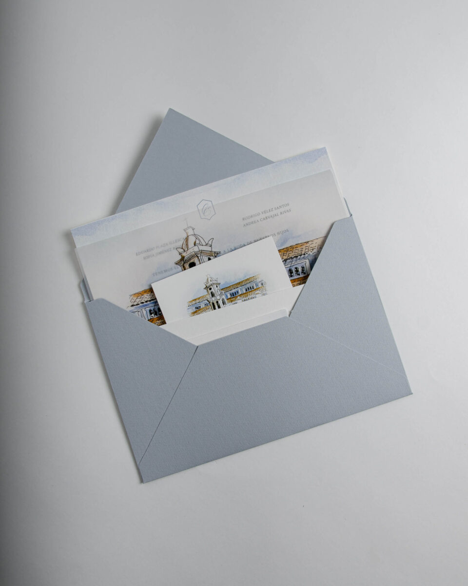 Invitación "Acuarela Iglesia"