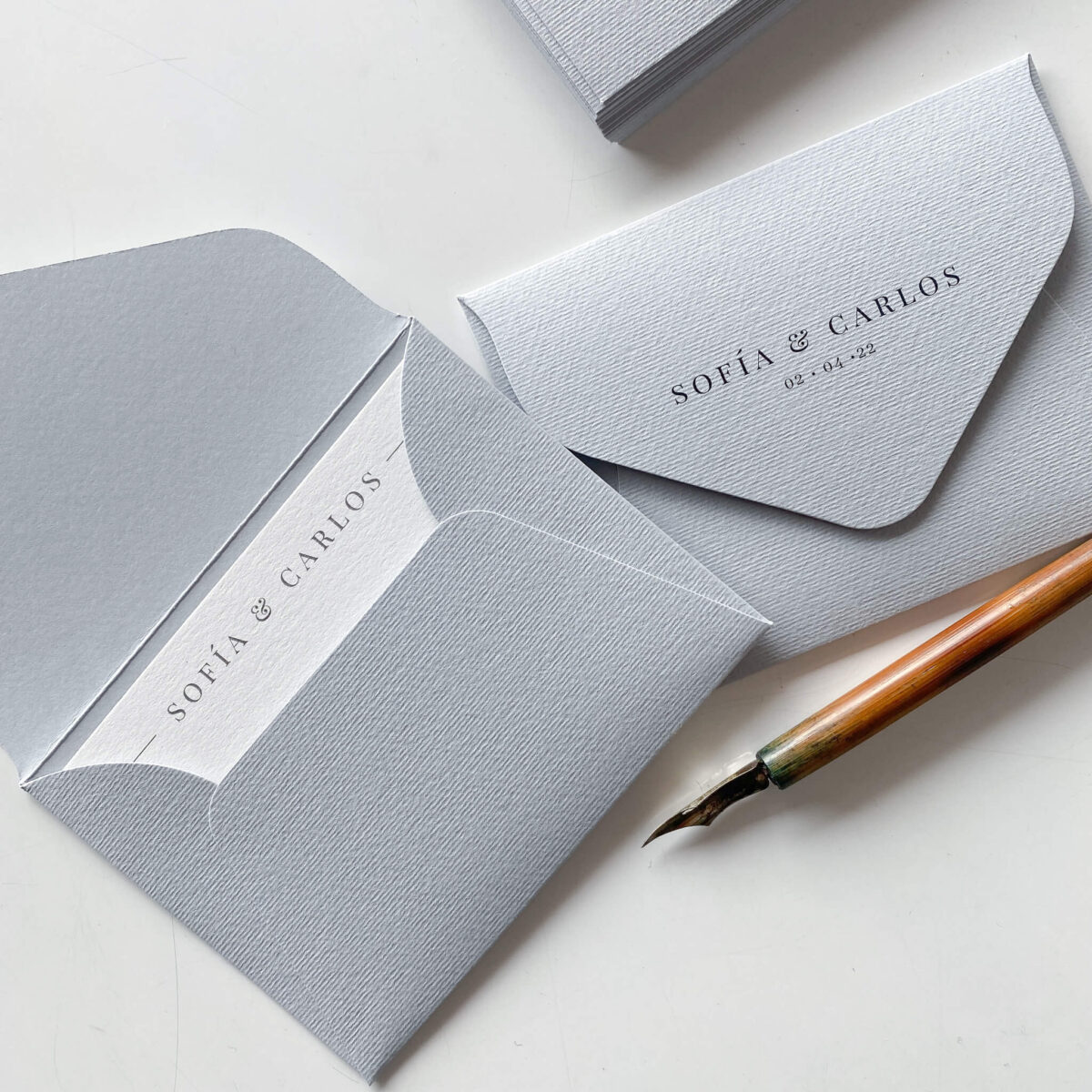 Notas de Agradecimiento "Bloom Dusty Blue"