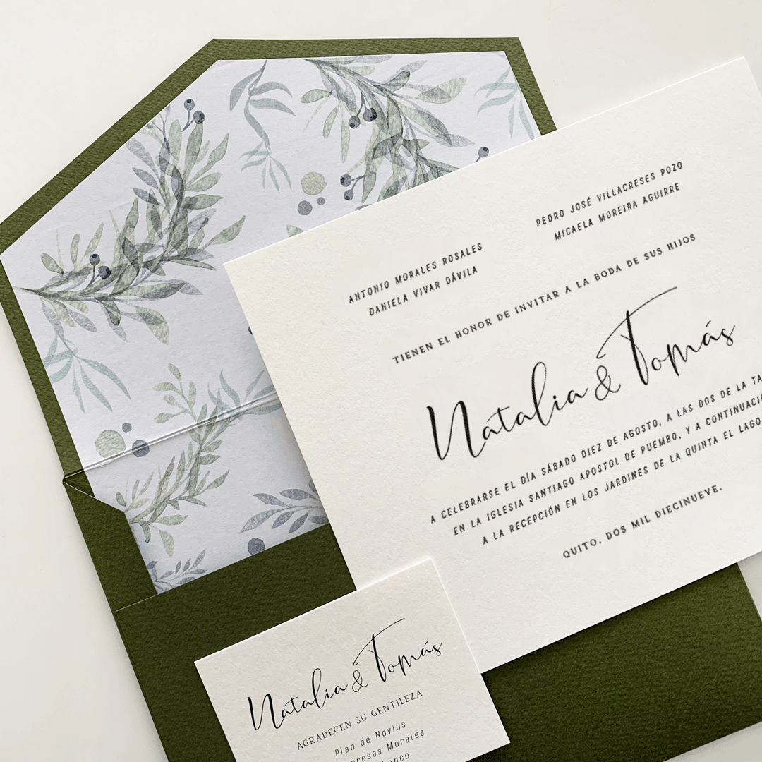 Invitación Oliva King