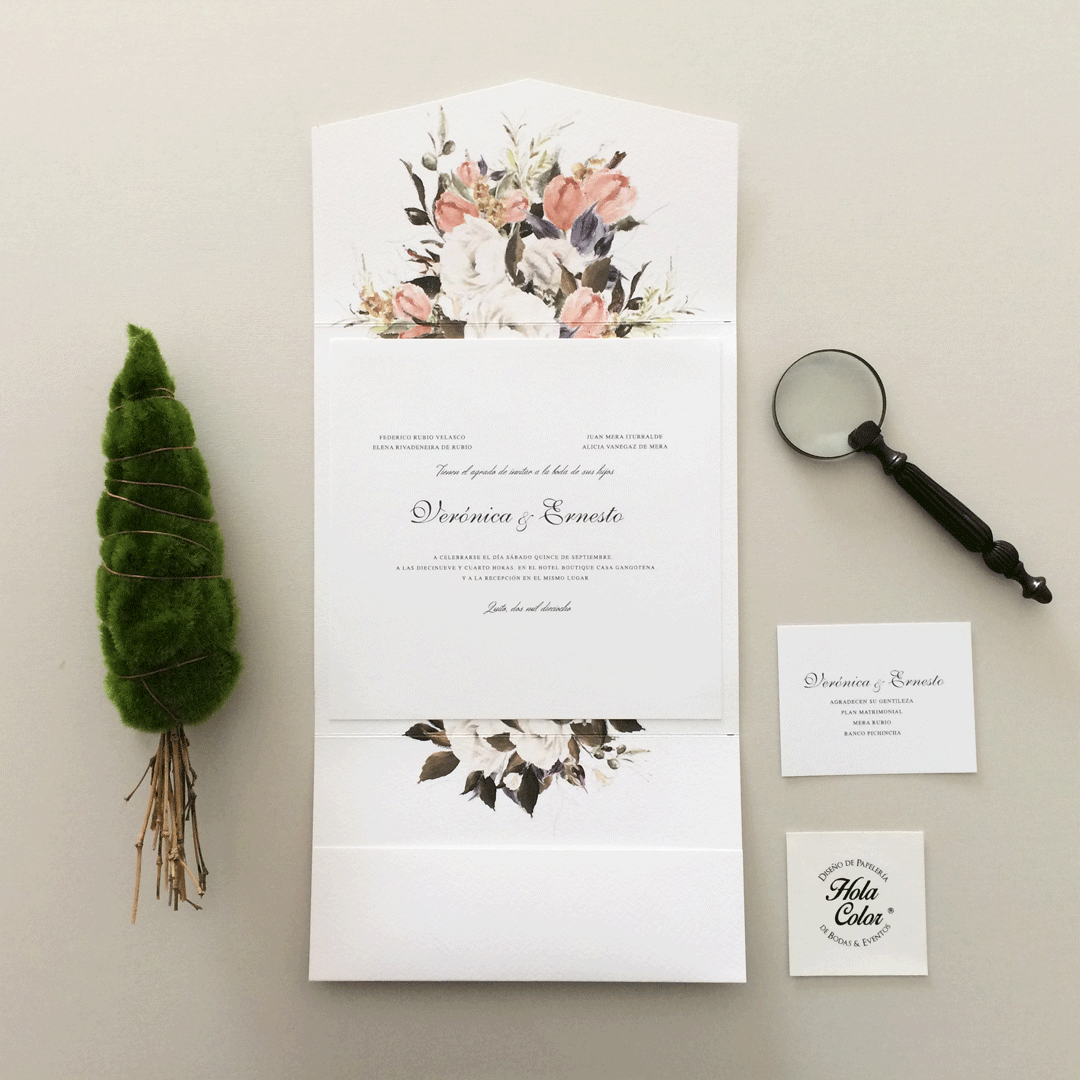 Invitación Velvet Plegable