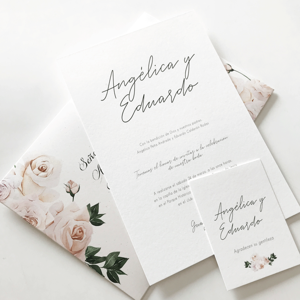 Invitación Spring Rosas Light