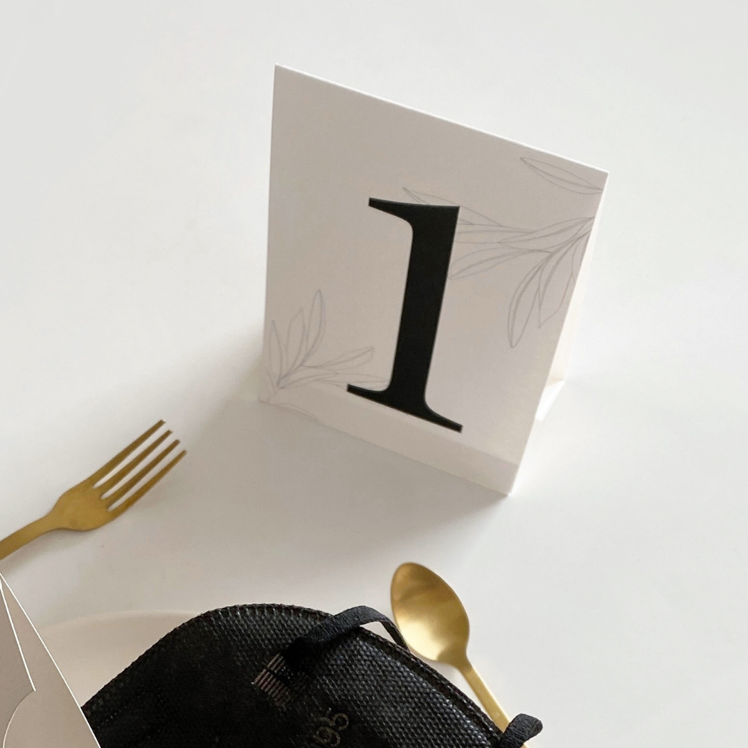 Números de Mesa "Bloom Champagne"