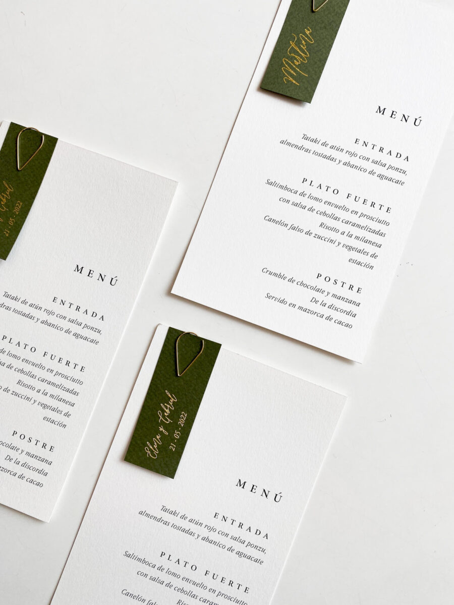 Menús "Nostalgia Green"