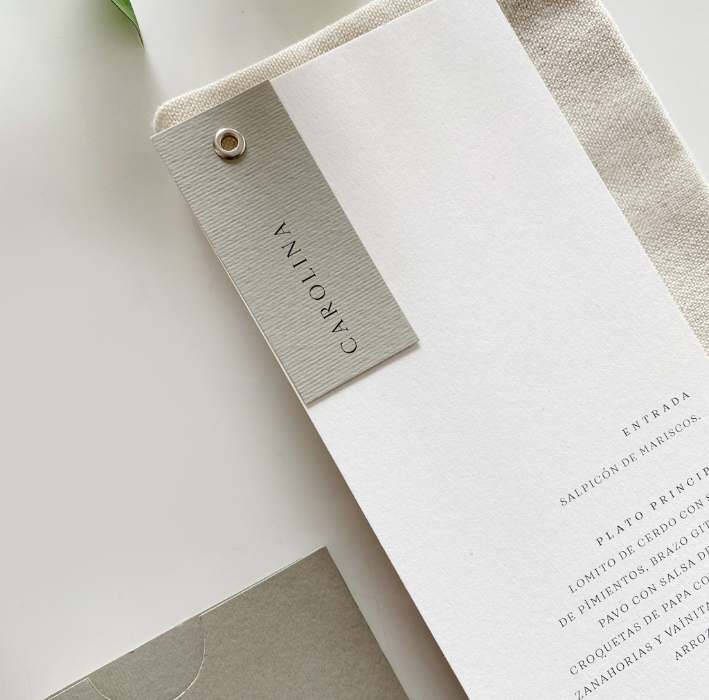 Menús "Bloom Sage Green"