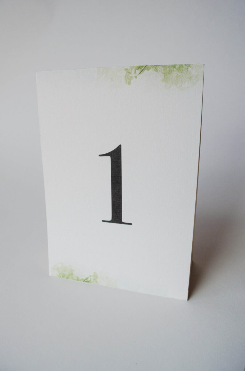 Números de Mesa "Acuarela Hacienda"