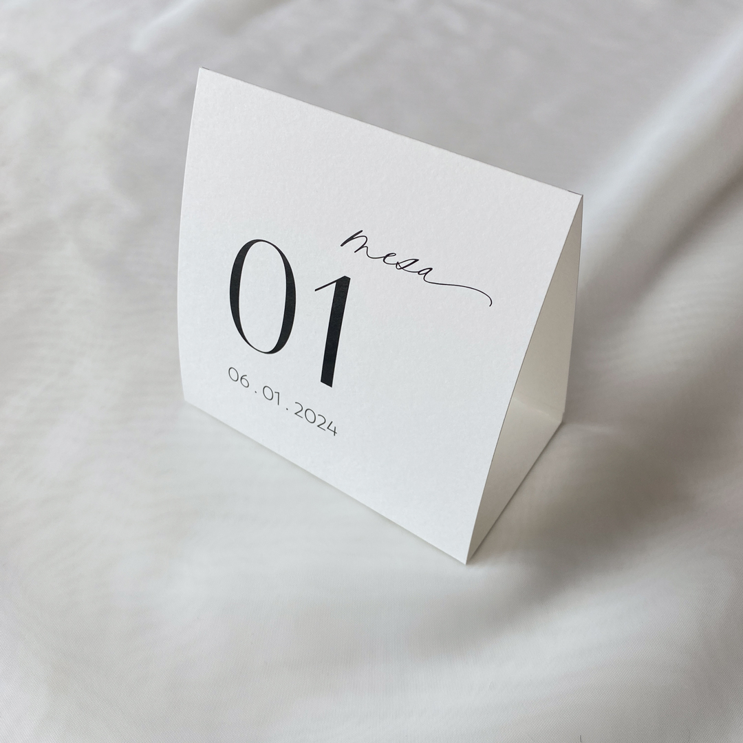 Números de mesa "Amalia"