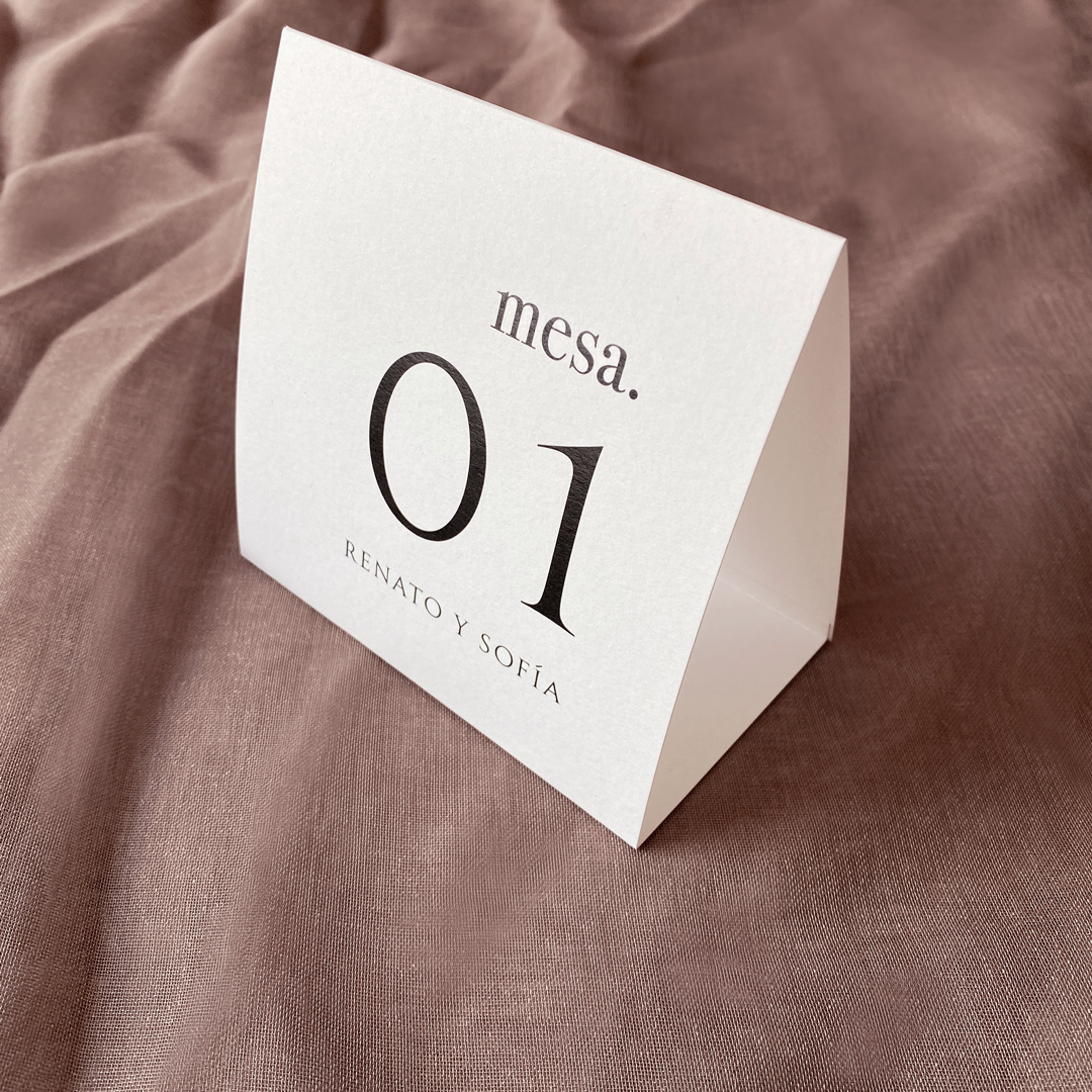 Números de mesa "Sienna"