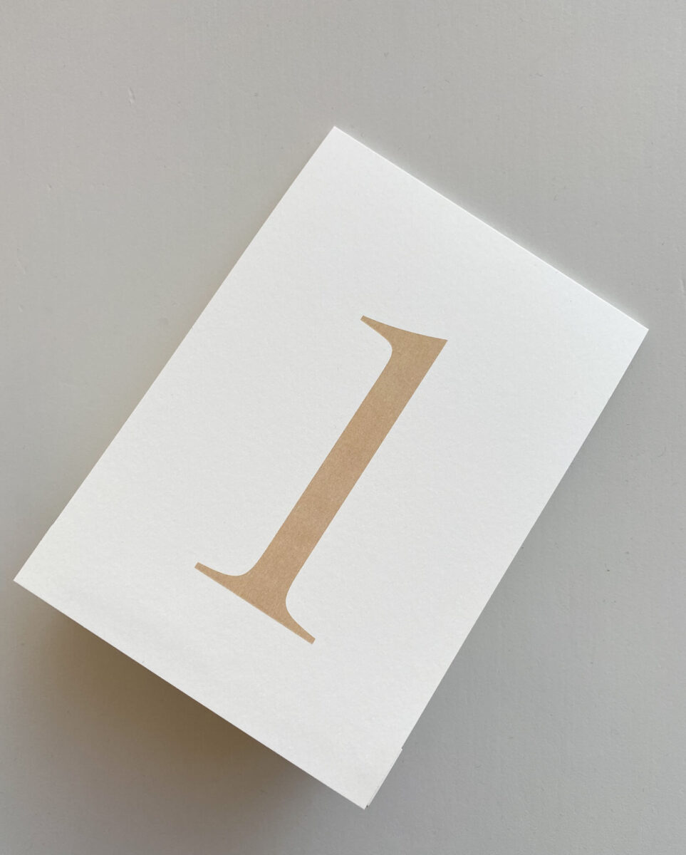 Números de Mesa "Nostalgia Gold"