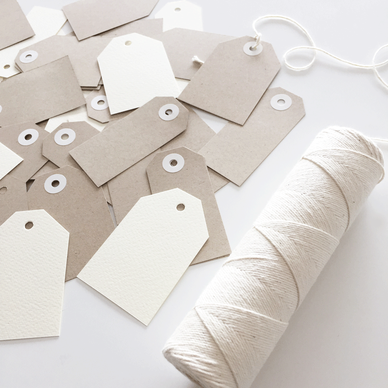 Pack de 50 Tags - Sin Impresión.