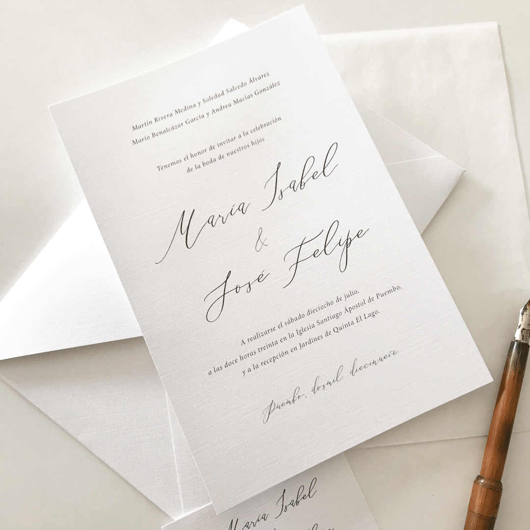 Invitación "Alba Light"