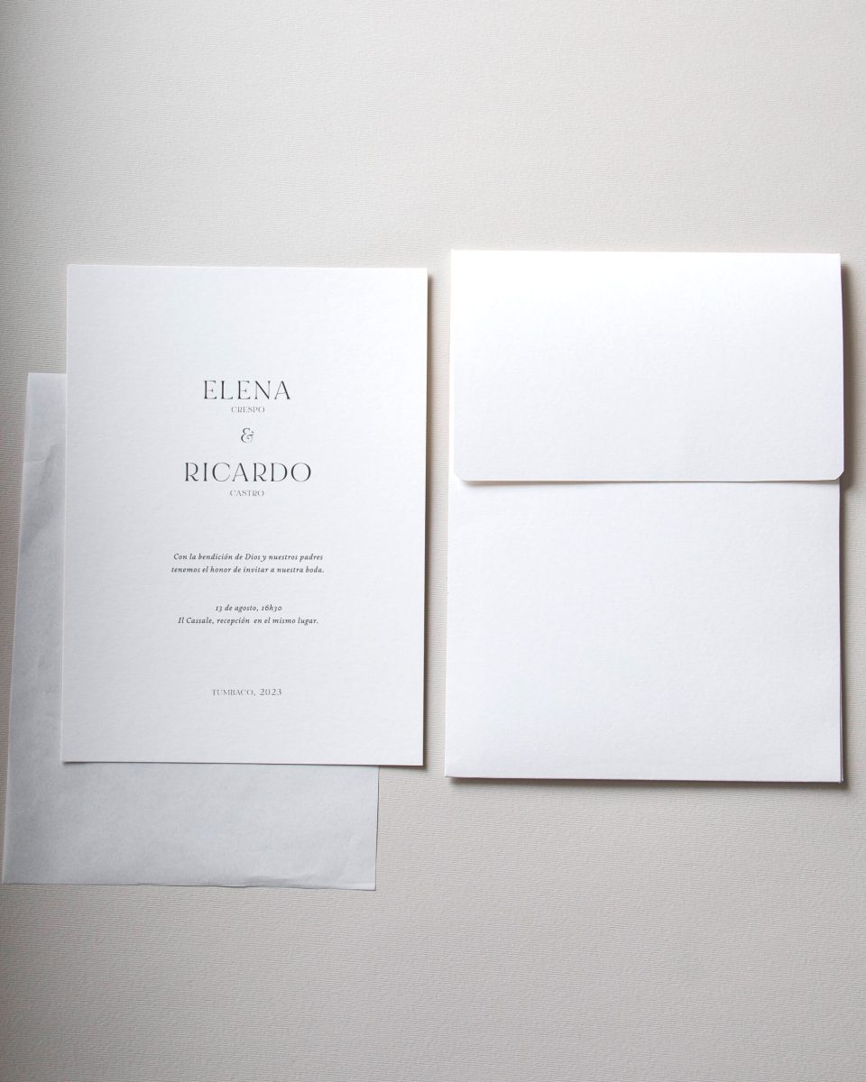 Invitación "Serenidad Wide"